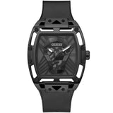 Guess All Reloj Hombre Correa Caucho Negro GW0500G2