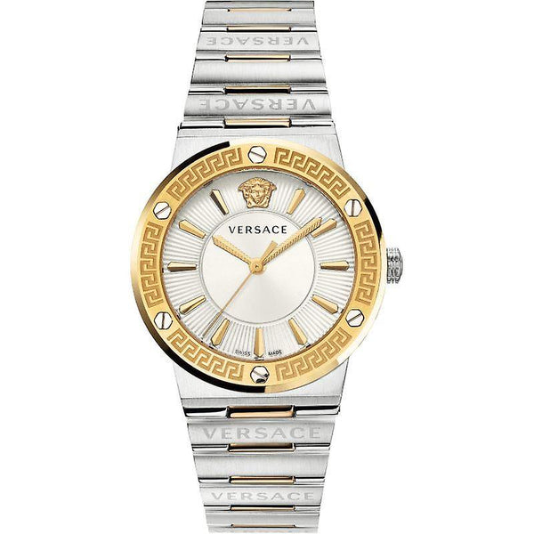 Versace Greca Logo Quartz Silver Dial Ladies Watch VEVH00620