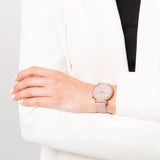 ساعة سواروفسكي نسائية من الذهب الوردي - 5580352