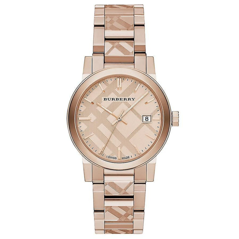 Burberry The City Reloj de pulsera para mujer color oro rosa BU903 Watches of America