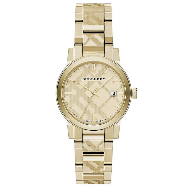 Burberry The City Reloj de mujer de acero inoxidable en tono dorado BU9145