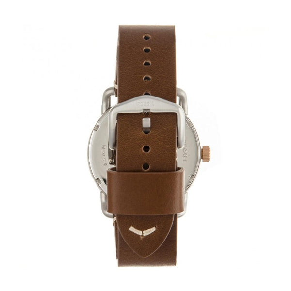 Fossil Commuter Three-Hand Light Brown Leather Men's Watch FS5417