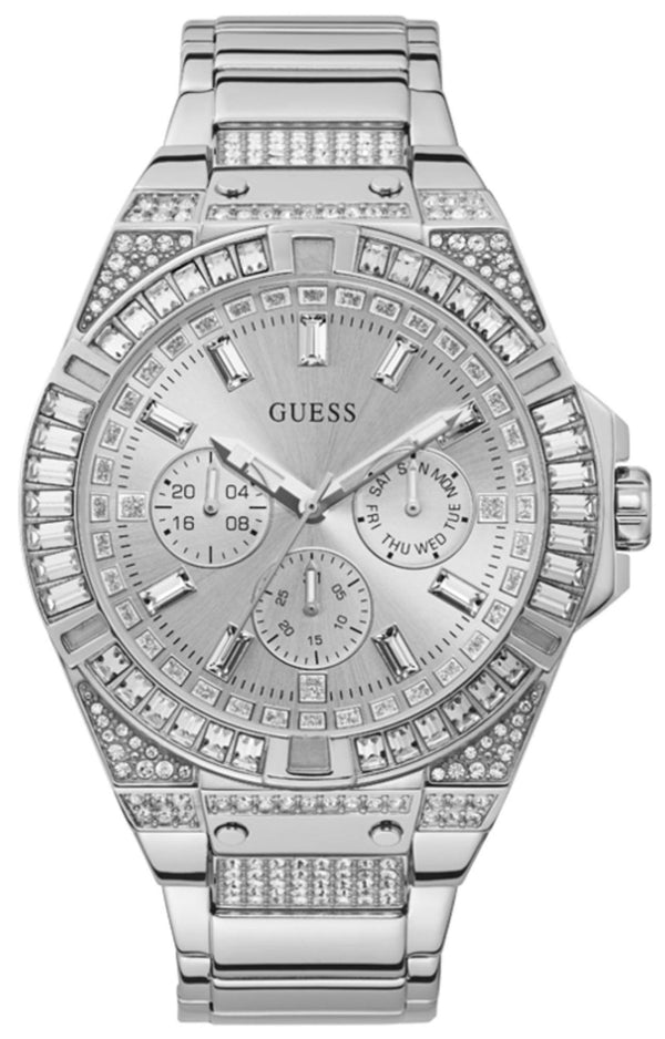 Reloj Guess Zeus Cristal Plata Hombre GW0209G1