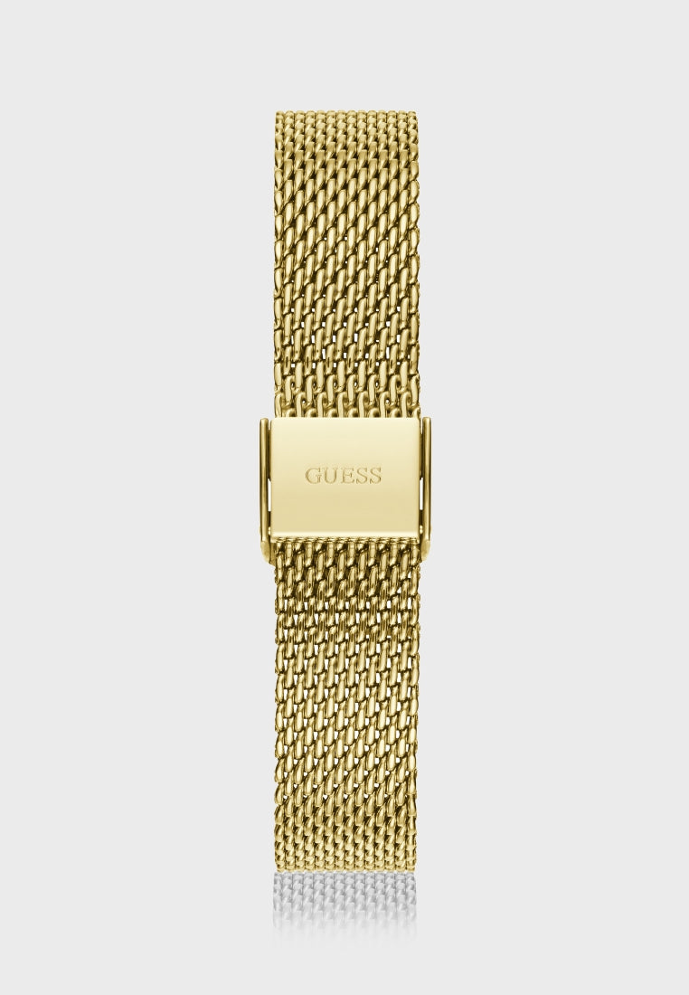 Guess Gold Tone Mesh Bracelet Men's Watch W1263G2