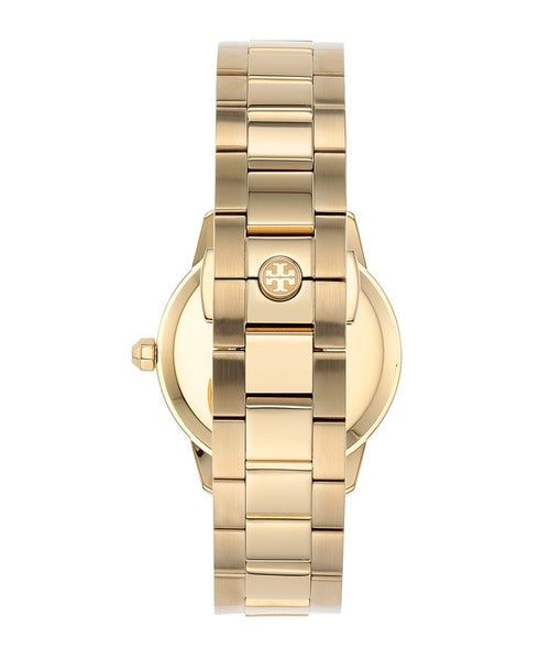 Tory Burch Yellow Gold Collins White Dial Watch  Women's Watch TBW1300 - Image 3