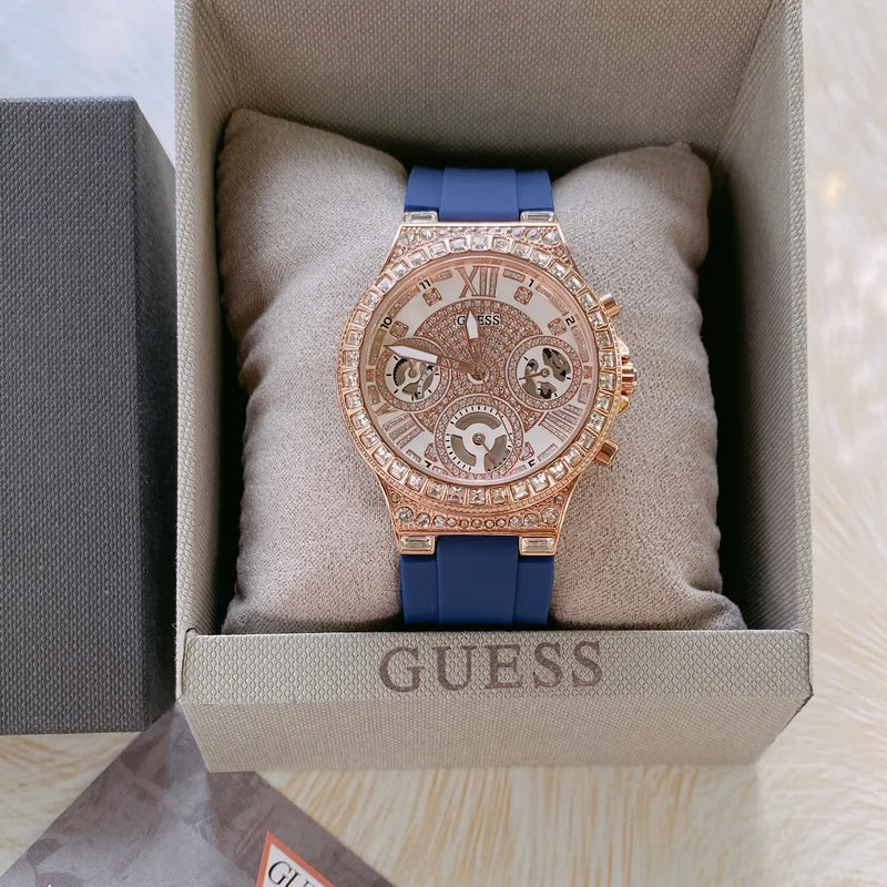 Guess Moonlight Chronograph Blue Strap Women's Watch GW0257L3