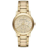 Burberry The City Cronógrafo Reloj unisex de acero inoxidable en tono dorado BUR9753