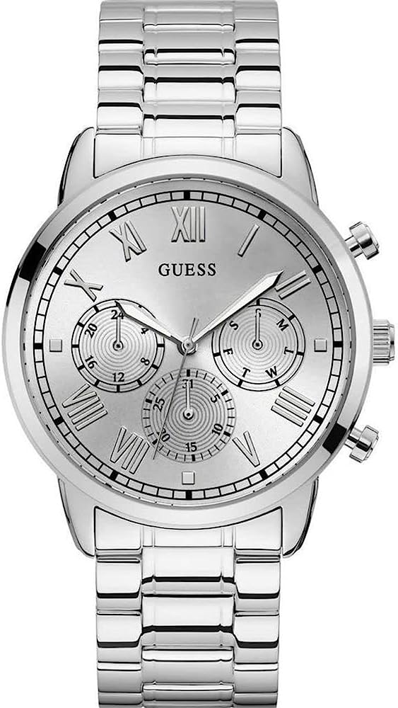 Guess Hendrix Silver Stainless Steel Men's Watch GW0066G1