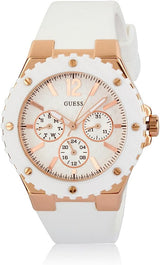 Reloj Guess Overdrive analógico con esfera blanca para mujer W10614L2