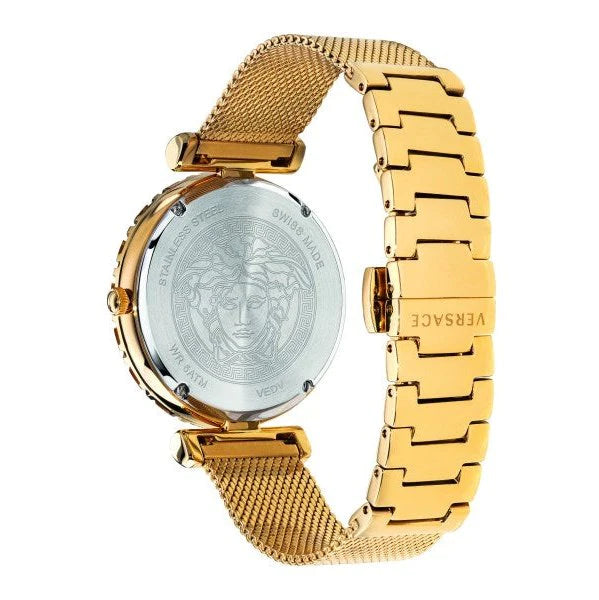 Versace Palazzo Empire Greca Quartz Green Dial Ladies Watch VEDV00819