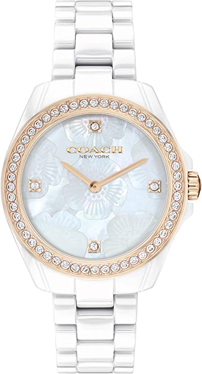 Coach Preston Reloj de cuarzo con esfera de nácar para mujer 14503662