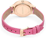 ساعة سواروفسكي نسائية من الذهب الوردي - 5650030