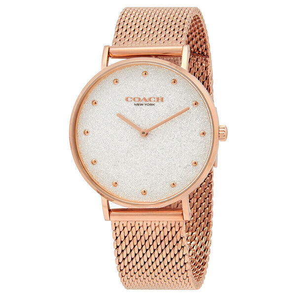 Coach Perry - Reloj de cuarzo para mujer, esfera blanca y plateada, 14503631