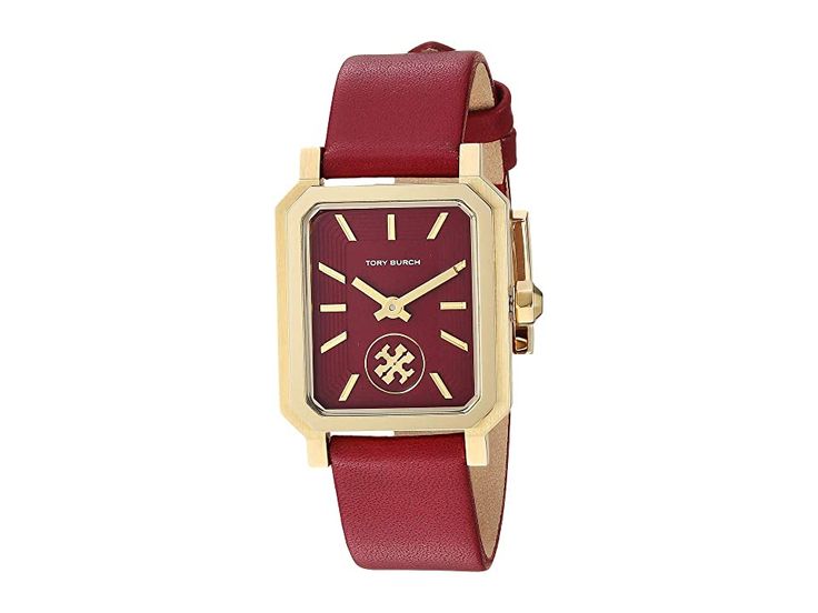 Tory Burch Maroon Dial Leather Strap Women's Watch TBW1505 - Image 3