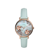 Fossil Jacqueline Three-Hand Green Leather Women's Watch ES4813