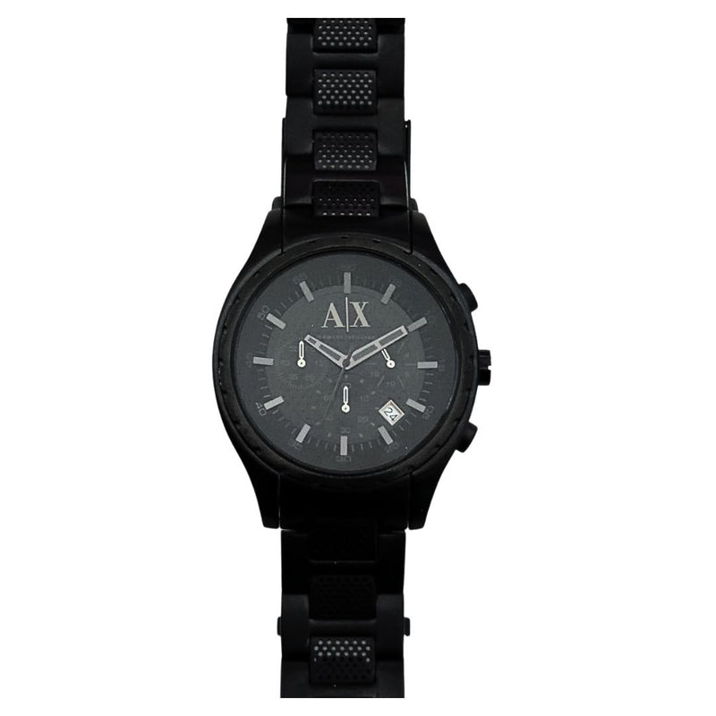 Armani exchange watch all black new arrivals