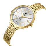 BEVERLY HILLS POLO CLUB Women’s Gold Mesh Diamond Watch – BP3312X.130