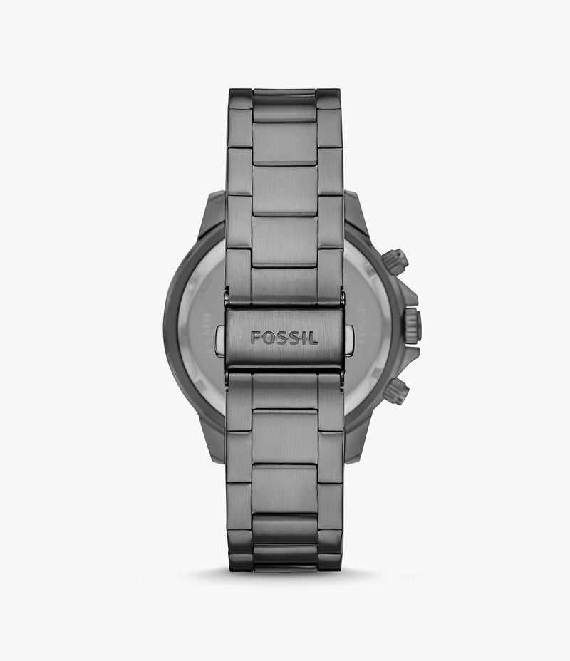 Reloj para hombre Fossil Bannon multifunción ahumado de acero inoxidable BQ2491