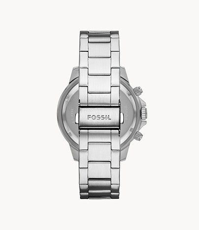 Reloj Fossil Bannon Cronógrafo Plata Acero Inoxidable Hombre BQ2492