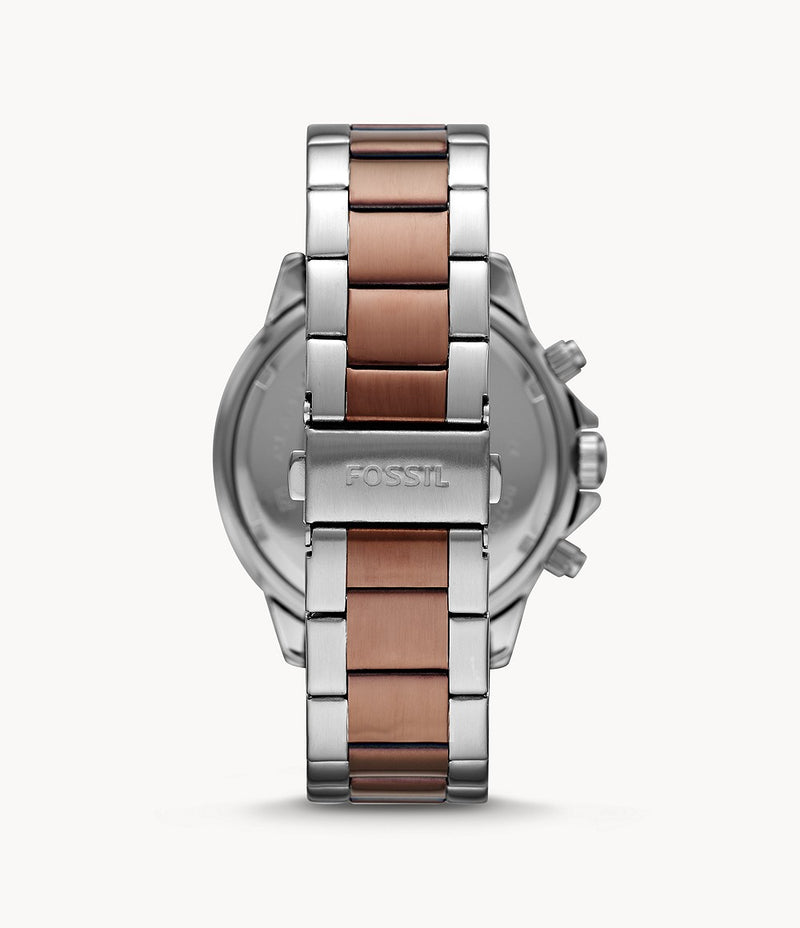 Fossil Bannon Reloj multifunción de acero inoxidable en tono cobre para hombre BQ2502