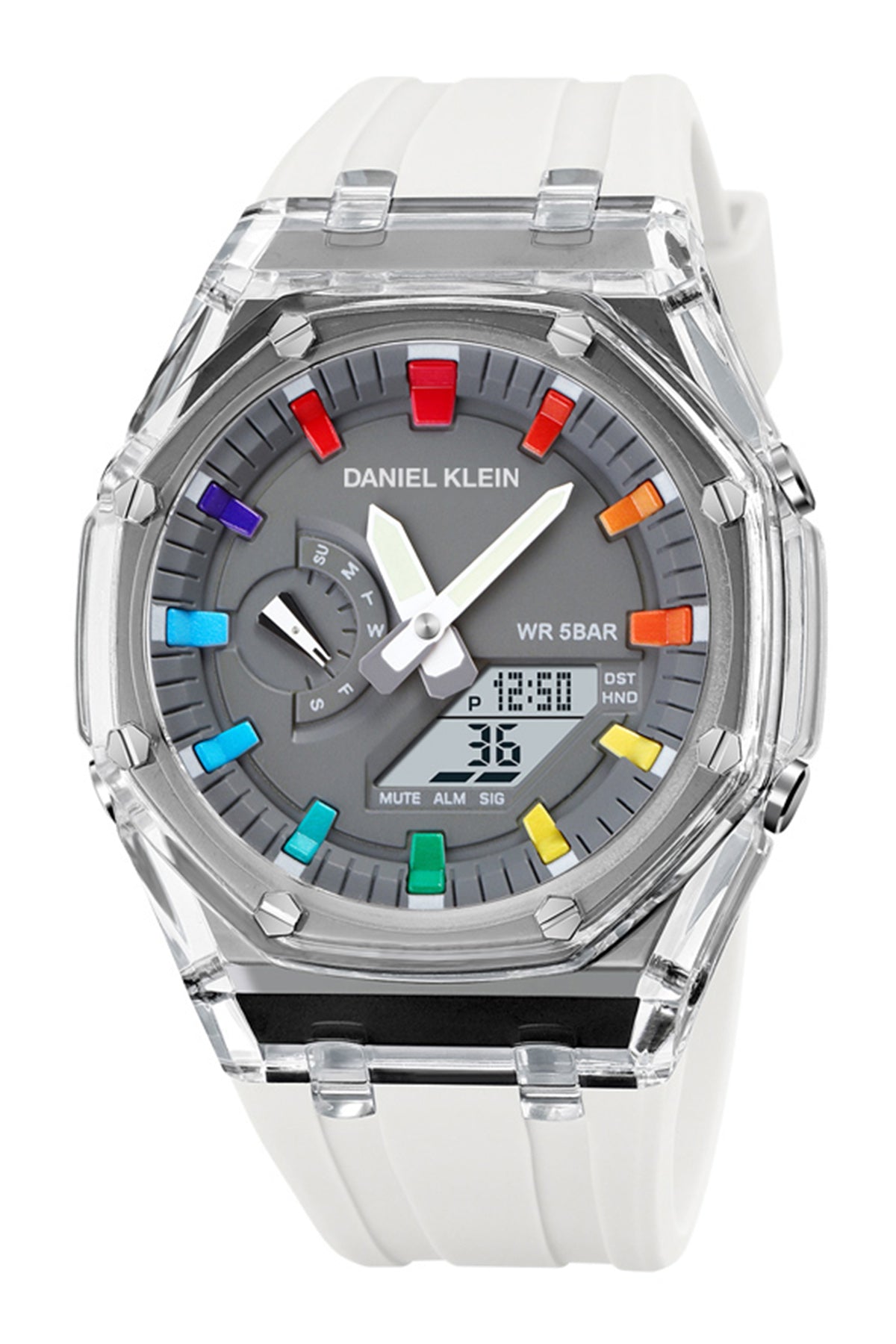 ساعة دانيال كلاين الفضية للرجال DK.2100-4