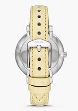 Fossil Jacqueline ES4812 - Reloj para mujer, piel limón, tres manecillas