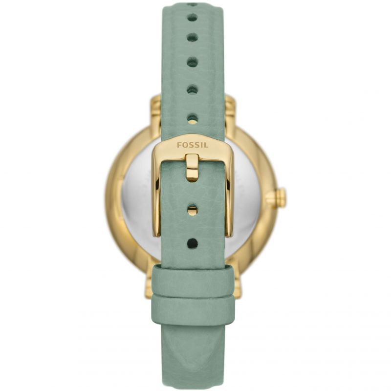 Fossil Jacqueline Sun Moon Green Leather Women's Watch ES5168