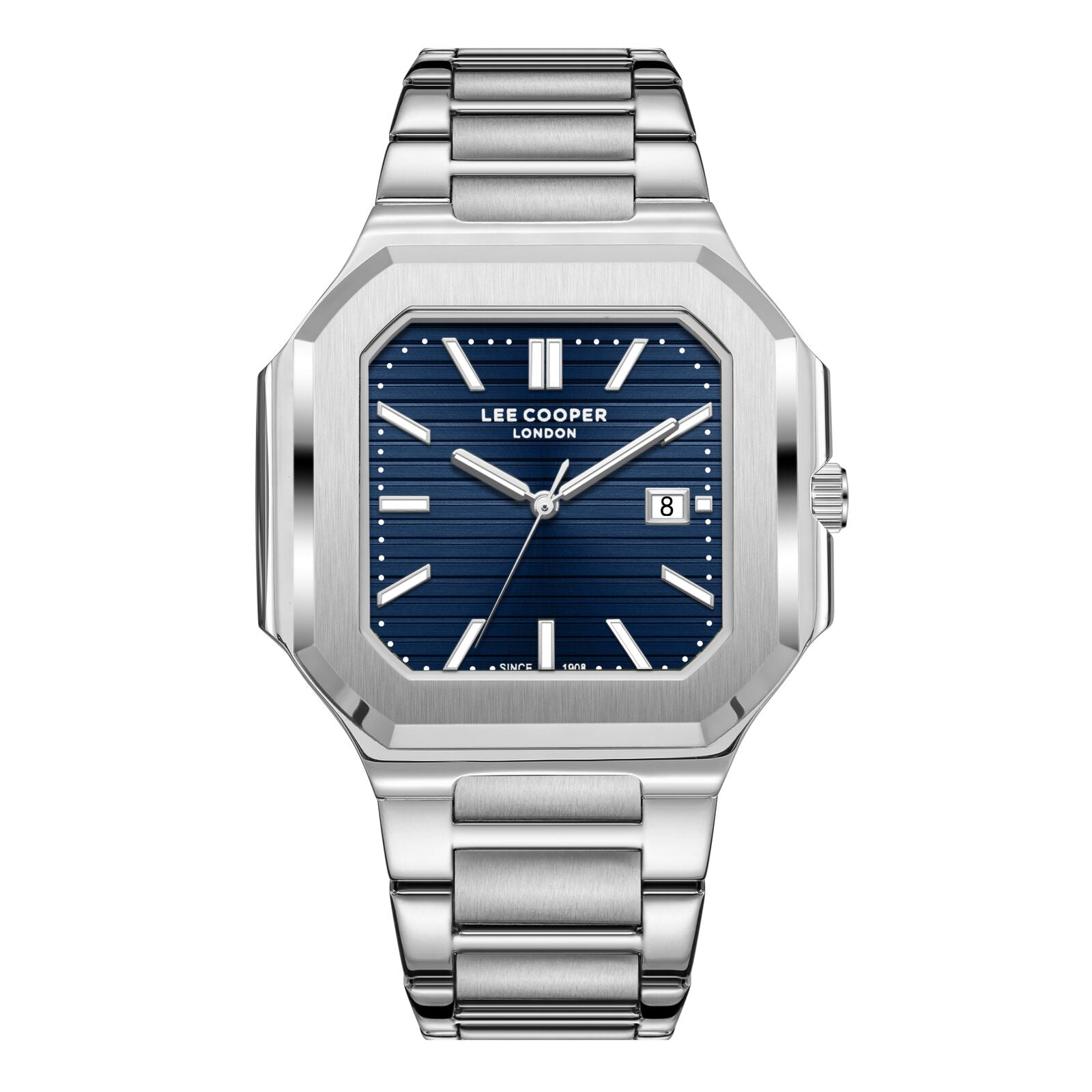 ساعة لي كوبر الفضية للرجال LC08269.390