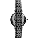 Emporio Armani Ceramica Reloj de mujer de cuarzo de cerámica negra con esfera negra AR1487