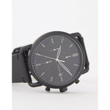 Fossil Commuter Chronograph Reloj de hombre de cuero negro FS5504