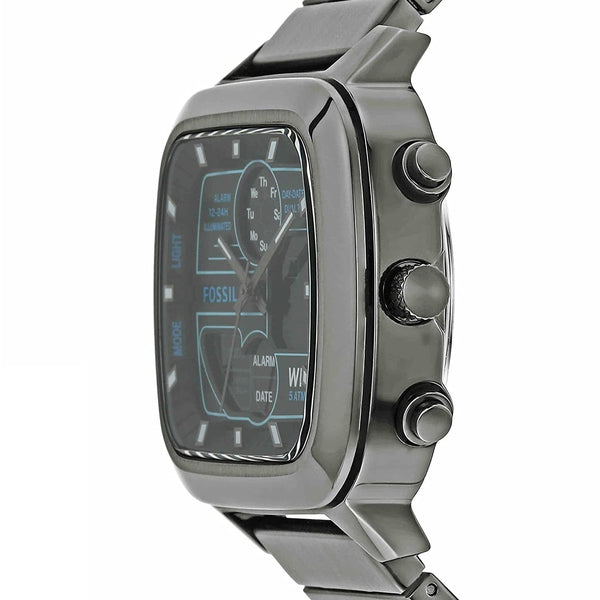 Reloj Fossil Retro Analógico-Digital Gris Hombre FS5892