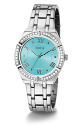 Guess Silver Cosmo Blue Dial Women's Watch GW0033L7