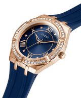 Guess Rose Gold Cosmo Blue Strap Women's Watch GW0034L4