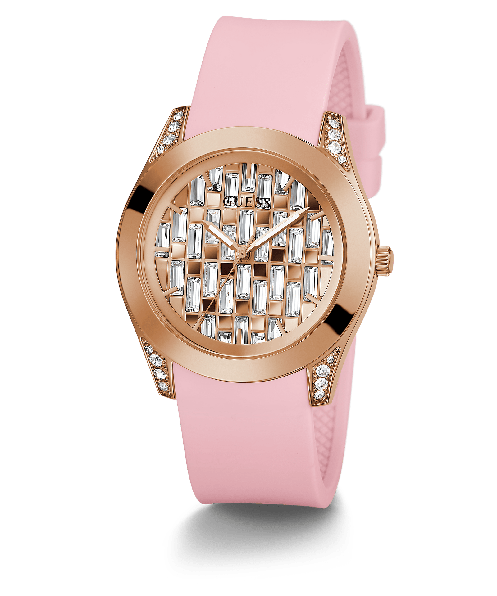 Guess women's digital silicone watch sales