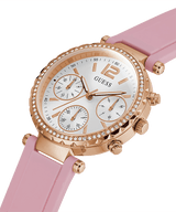 Reloj Mujer Guess Solstice Oro Rosa Silicona GW0113L4