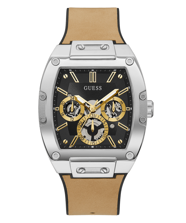 Reloj Guess Phoenix Hombre Correa Piel Beige GW0202G3