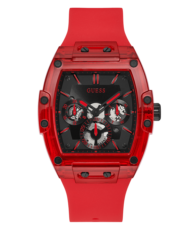 Reloj Hombre Guess Caja Roja Silicona GW0203G5