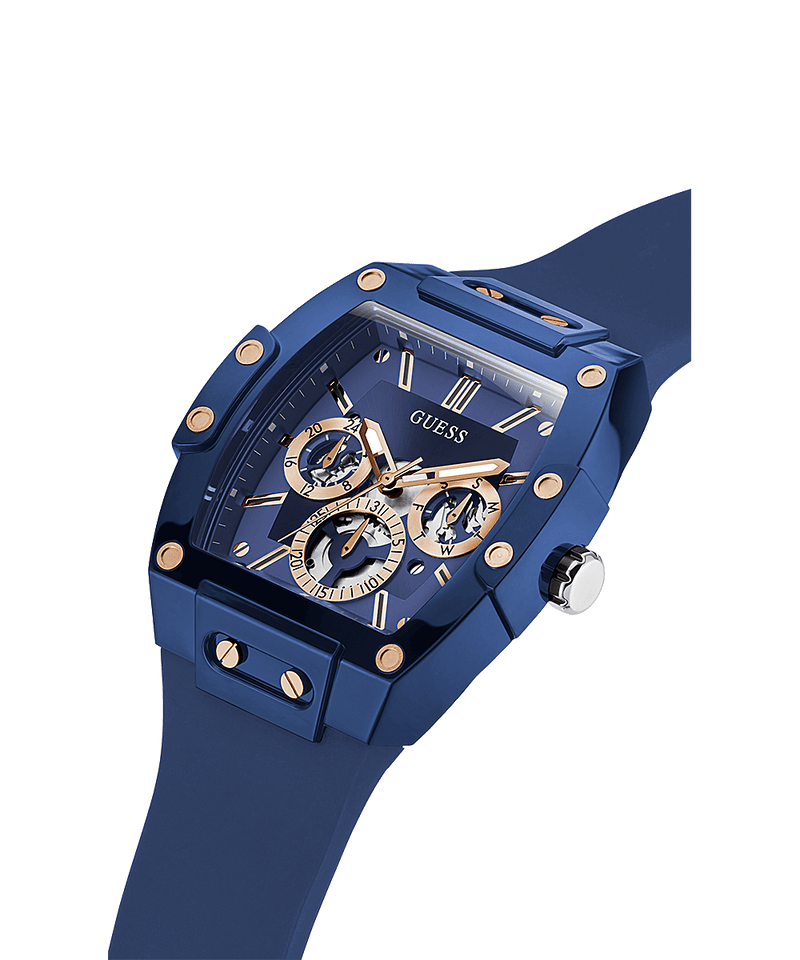 Guess Skeleton Dial Blue Silicone Men s Watch GW0203G7 Watches of America