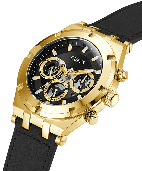 Reloj Guess Multifunción Dorado y Negro Hombre GW0262G2