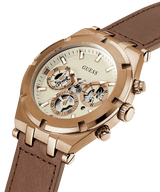 Guess Café Correa de Cuero Reloj Hombre GW0262G3