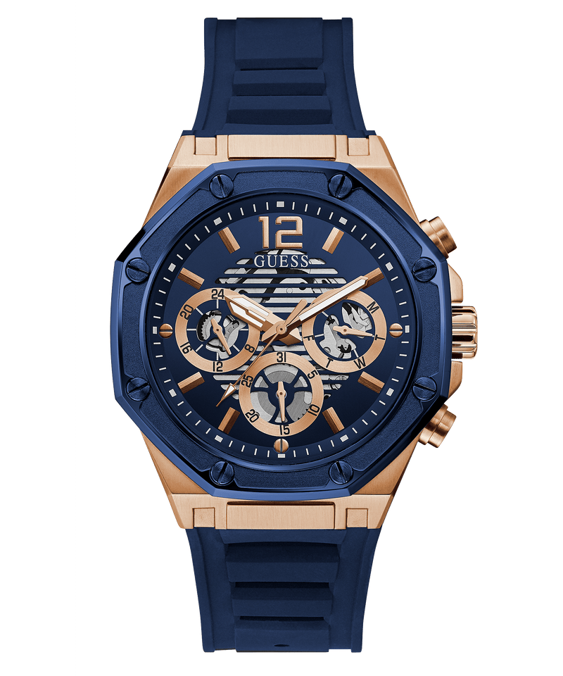 Guess Reloj Hombre Multifuncion Correa Silicona Azul GW0263G2 Watches of America