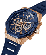 Guess Reloj Hombre Multifunción Correa Silicona Azul GW0263G2