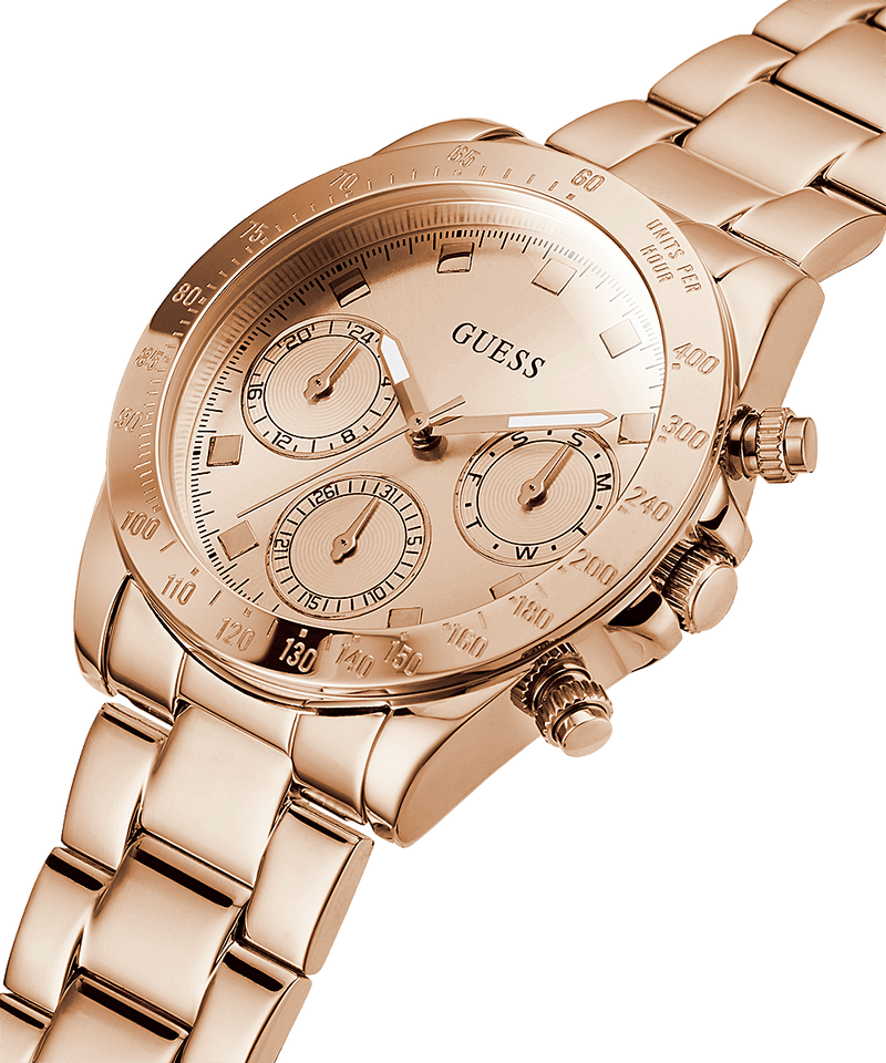 Guess Eclipse Reloj unisex en tono dorado rosa GW0314L3