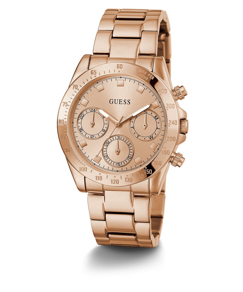 Guess Eclipse Reloj unisex en tono dorado rosa GW0314L3