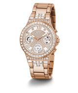 Reloj Guess GW0320L3 para mujer con esfera dorada rosa brillante