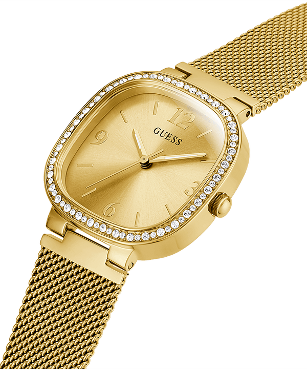 Guess Tapestry Gold Square Women's Watch GW0354L2