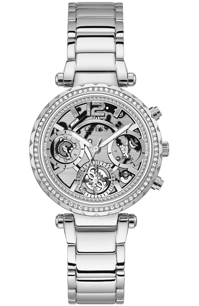 Guess Solstice Reloj de Mujer en Tono Plateado GW0403L1