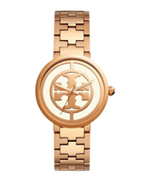 Tory Burch Reva Rose Gold-Tone Stainless Steel Bracelet Women's Watch TBW4028