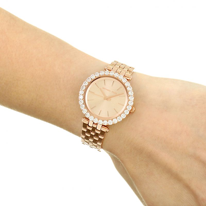 Michael Kors Darci Pavé Reloj de mujer en oro rosa MK4514