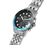 Fossil FB-01 Reloj cronógrafo de cuarzo con esfera negra para hombre FS5827